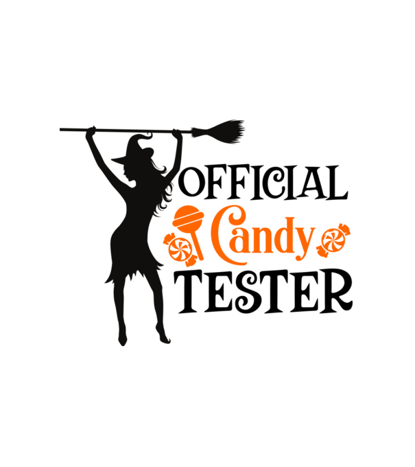CANDY TESTER minta fehér pólón