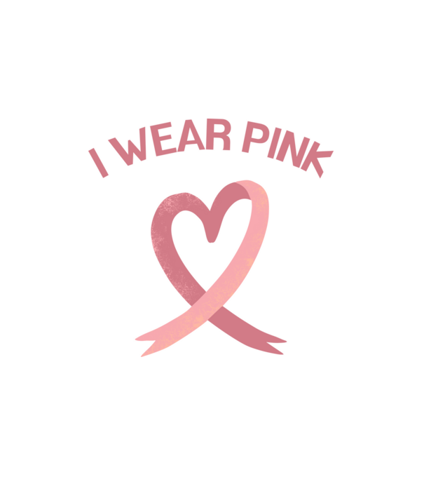 I Wear Pink minta fehér pólón