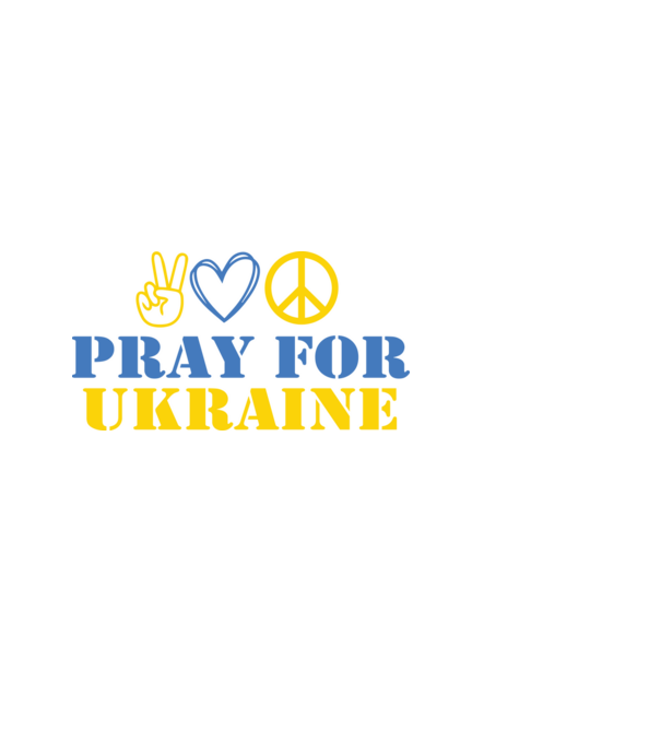 Pray for Ukraine minta fekete pólón
