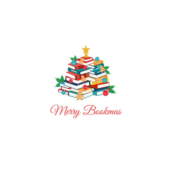 Merry bookmas minta fekete pólón