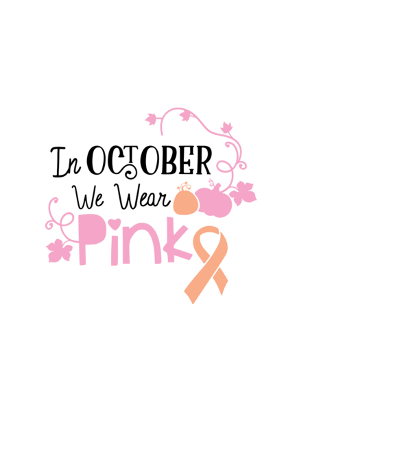 In october we wear pink minta világoskék pólón