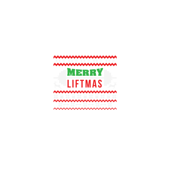 Merry Liftmas minta fekete pólón