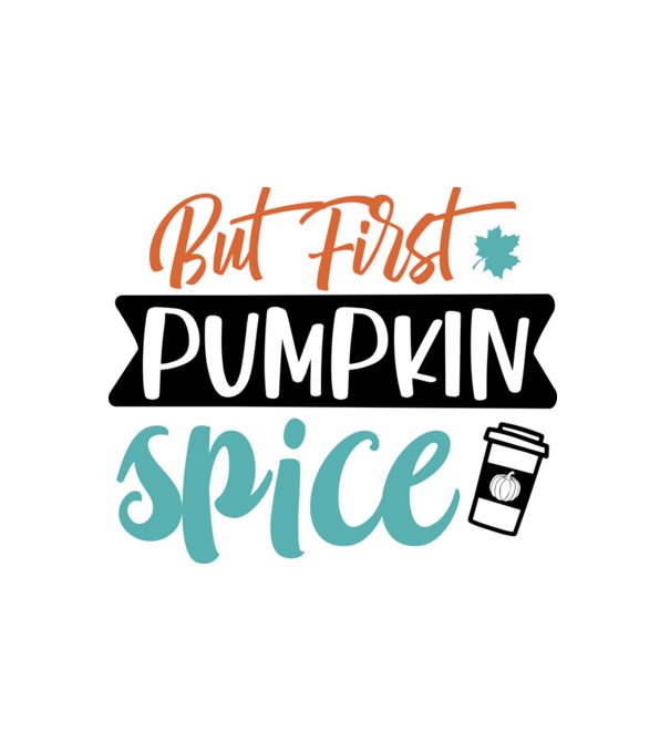 But first pumpkin spice minta fehér pólón