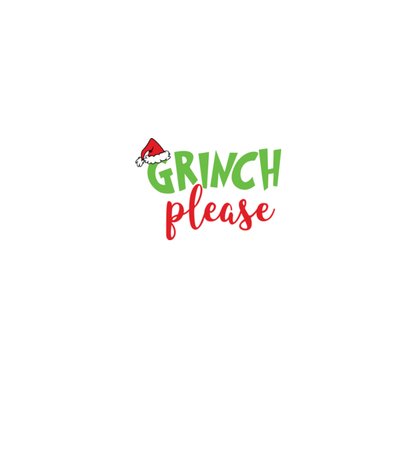 grinch please minta fehér pólón
