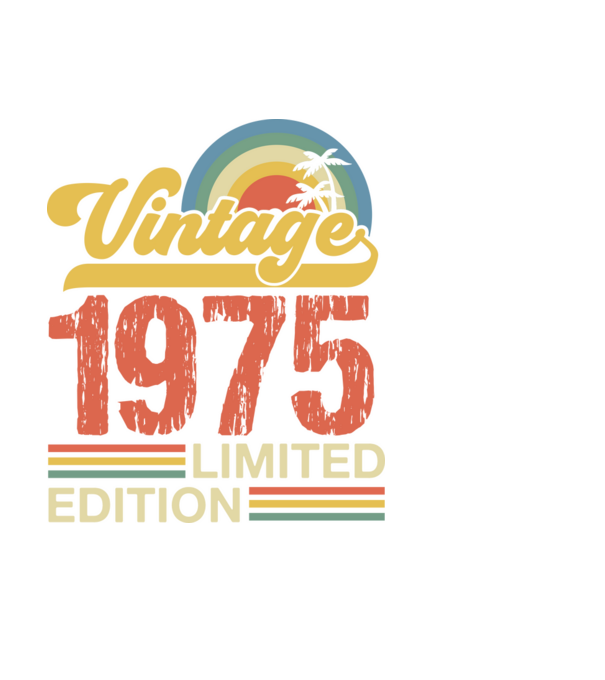 Vintage Years Limited Edition 1975 minta fekete pólón