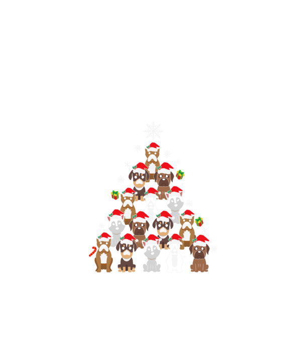 Dogs christmas tree minta fekete pólón