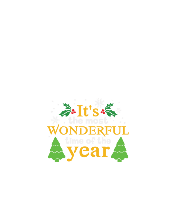 It's most wonderful time minta fekete pólón