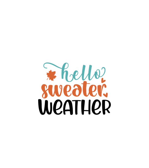 Hello sweater weather minta fehér/piros pólón