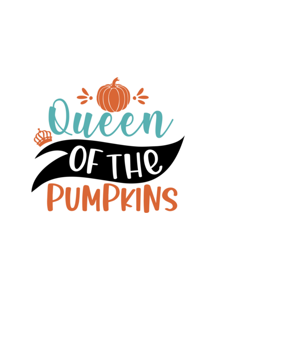 Queen of the pumpkins minta fekete pólón