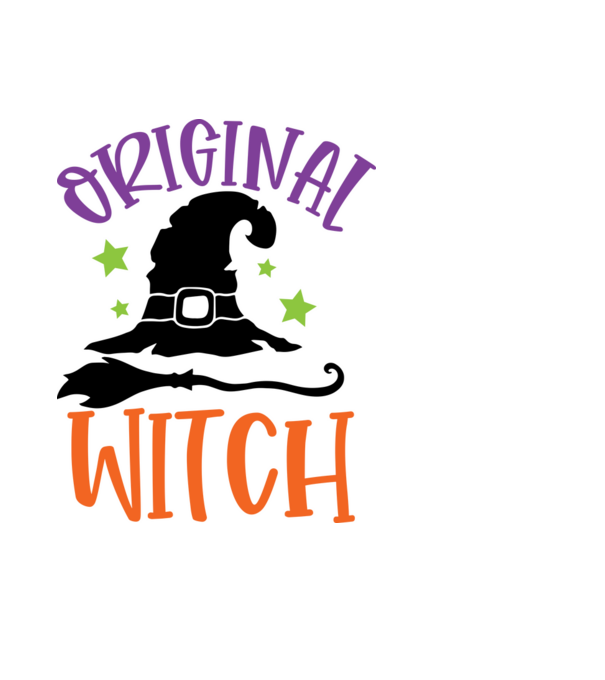 Original Witch minta fekete pólón