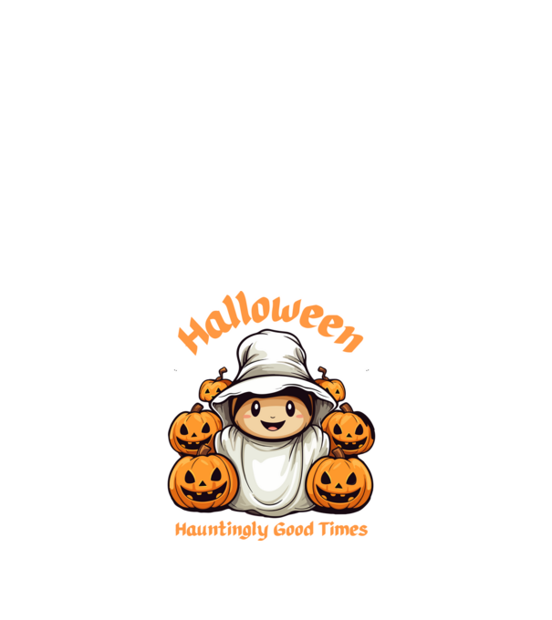 Halloween minta fehér pólón