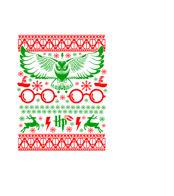 HP ugly sweater minta fehér pólón