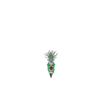 Princess Mononoke Totem minta fekete pólón