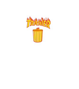 trash minta fekete pólón