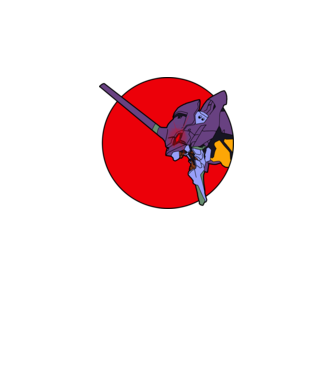 Neon Genesis Evangelion EVA 01 minta szürke pólón