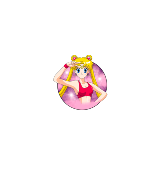 Sailor Moon MAGIC minta fehér pólón