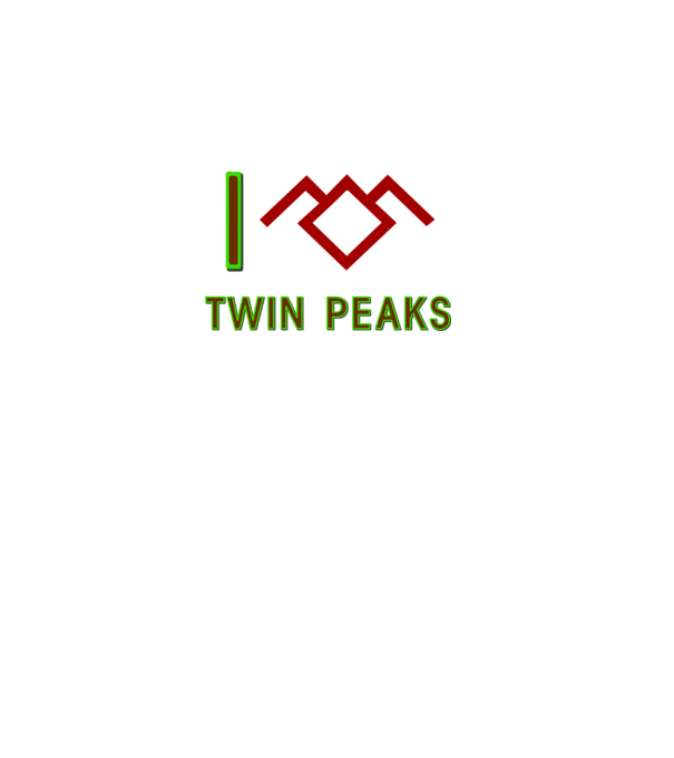 I Love Twin Peaks minta fekete pólón
