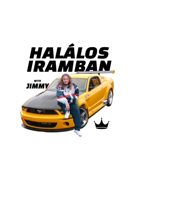 Halálos Iramban Jimmyvel minta fehér pólón
