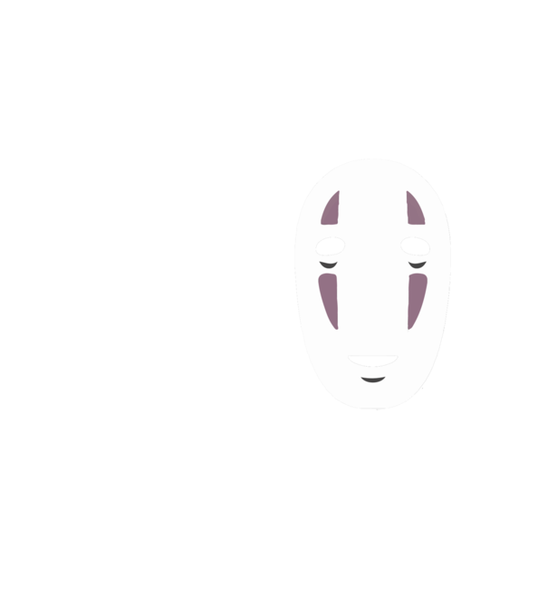 Chihiro - No Face minta neonsárga pólón