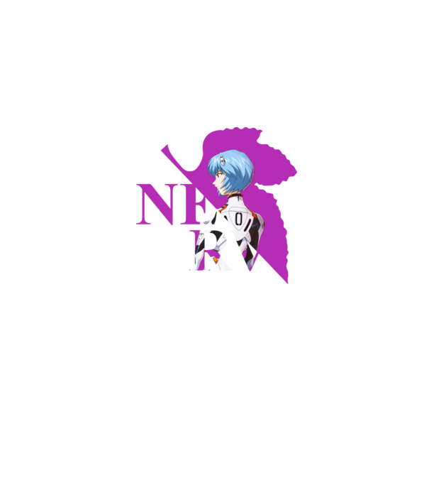 Evangelion Rei minta farmerkék pólón