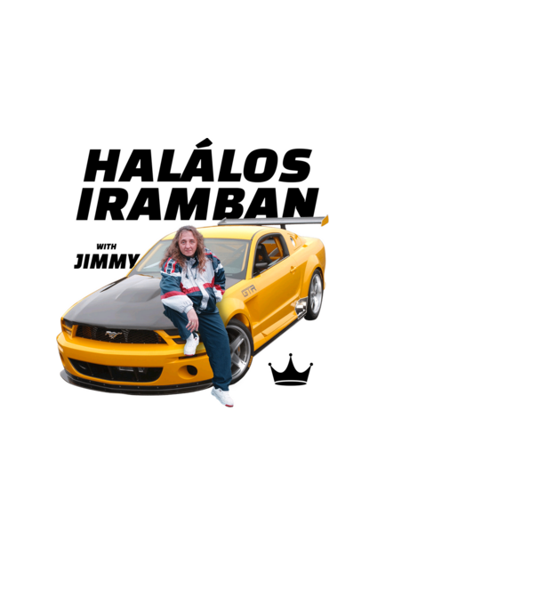 Halálos Iramban Jimmyvel minta fekete pólón