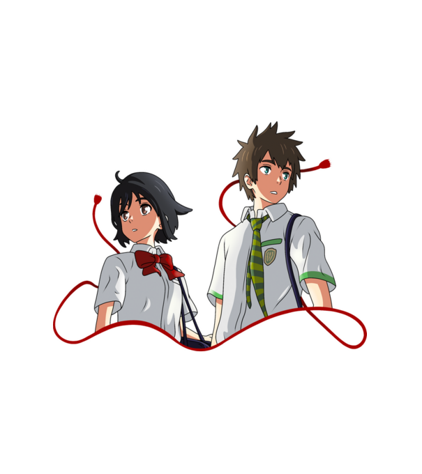 Your Name - Connection minta fehér pólón