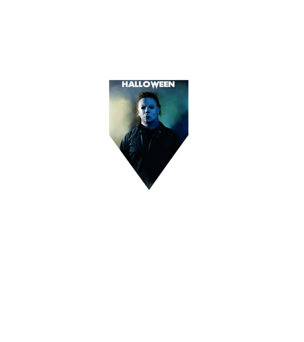 halloween michael minta fekete pólón