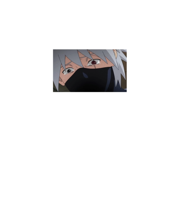 Sad boy Kakashi v2 minta fekete pólón