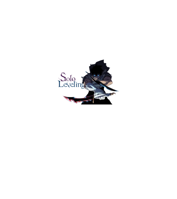 Solo Leveling minta királykék pólón