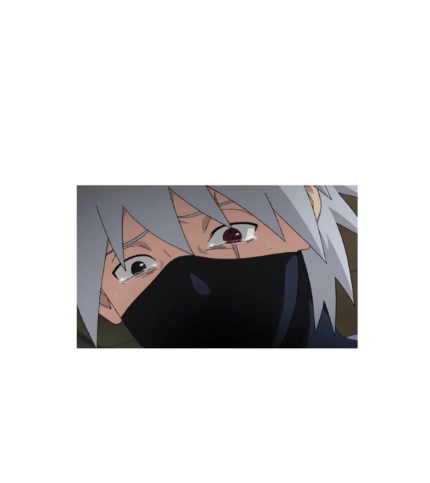 Sad boy Kakashi v2 minta fekete pólón