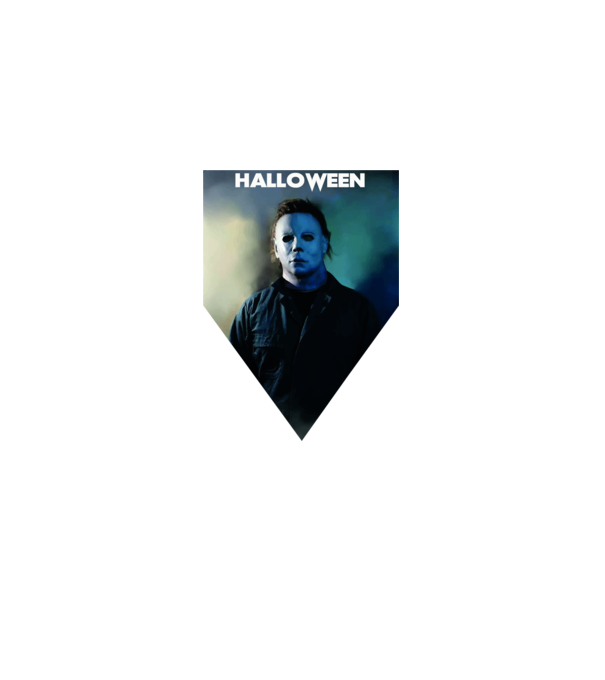 halloween michael minta fekete pólón