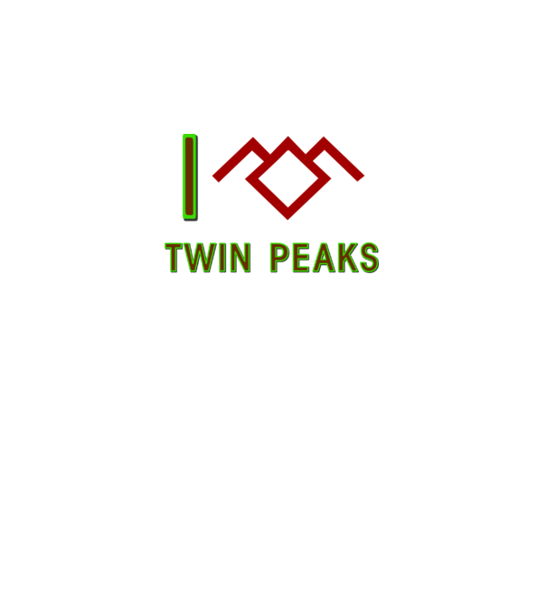 I Love Twin Peaks minta fekete pólón