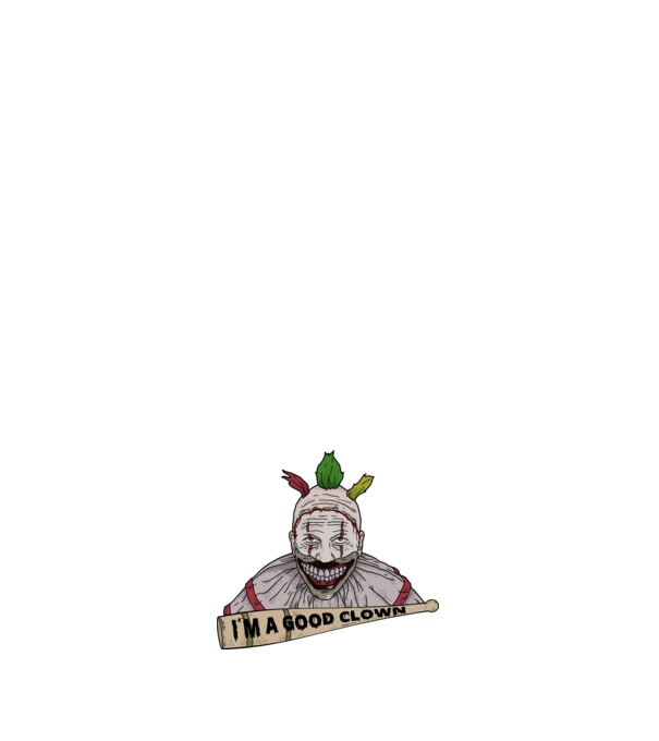 American Horror Story Twisty minta fehér pólón