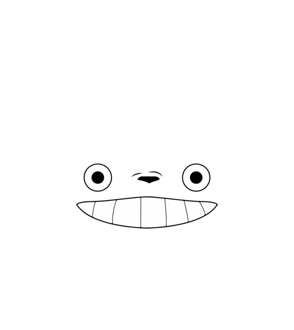 Totoro face minta homokszín pólón