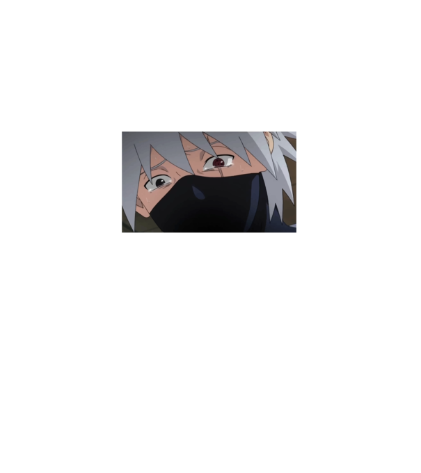 Sad boy Kakashi v2 minta fekete pólón