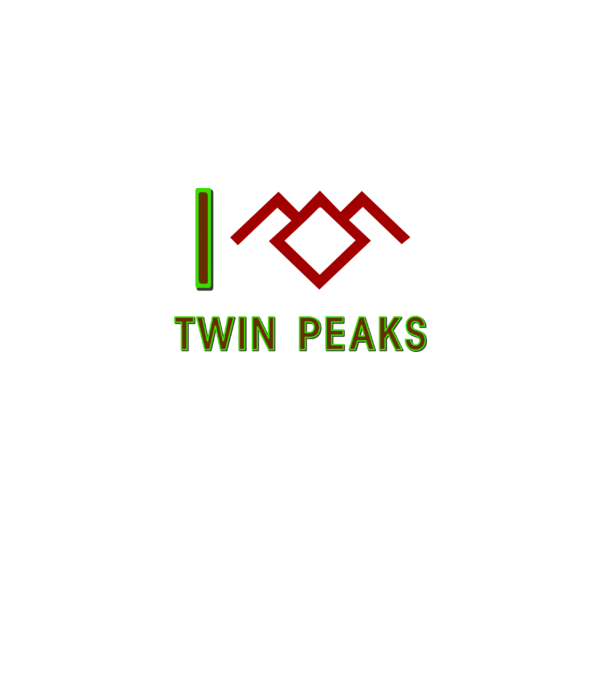 I Love Twin Peaks minta fekete pólón