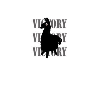Fortnite Llama Victory minta farmerkék pólón