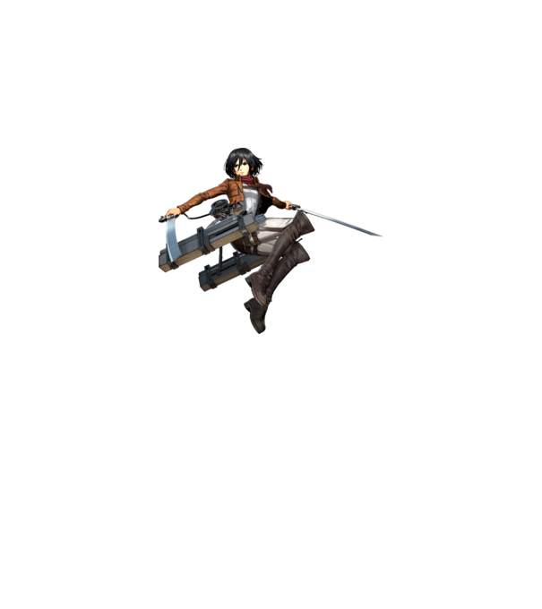 Attack On Titan Mikasa minta szürke pólón