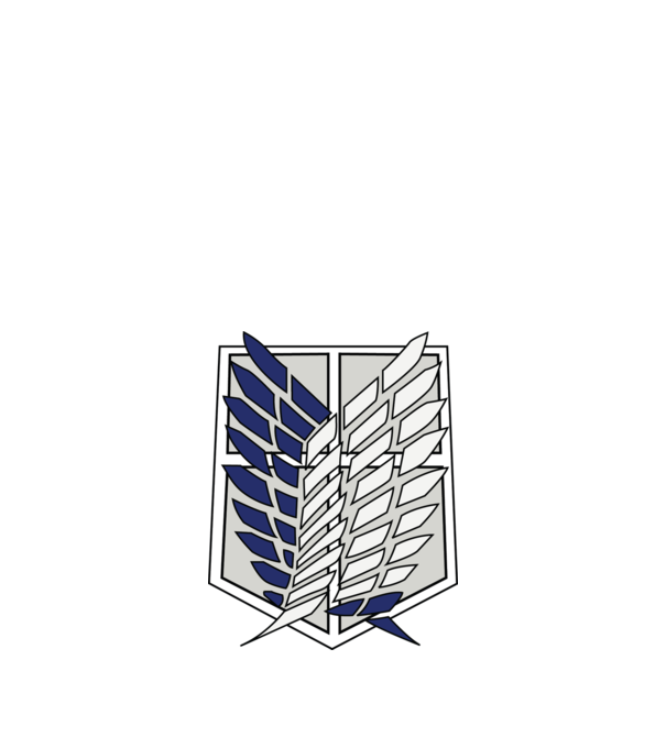 Attack On Titan minta fekete pólón