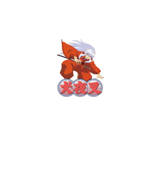 Inuyasha minta sötétkék pólón