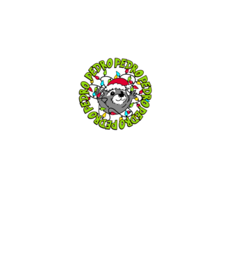 Karácsony Pedro xmas minta királykék pólón
