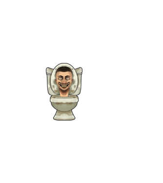 Skibidi Toliet minta sötétkék pólón
