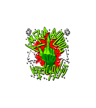 Kurva boldog karácsonyt Grinch minta fehér pólón