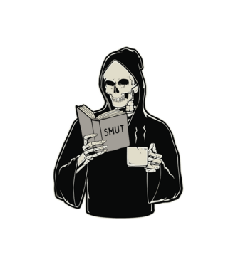 Smut Death darkromance booktok minta fehér pólón