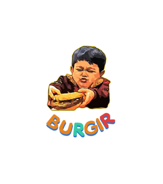 Burgir minta fehér pólón