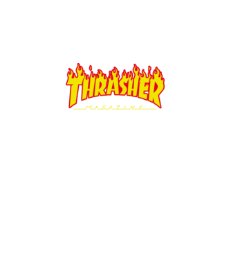 Thrasher minta fekete pólón