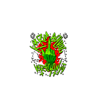 Kurva boldog karácsonyt Grinch minta fekete pólón