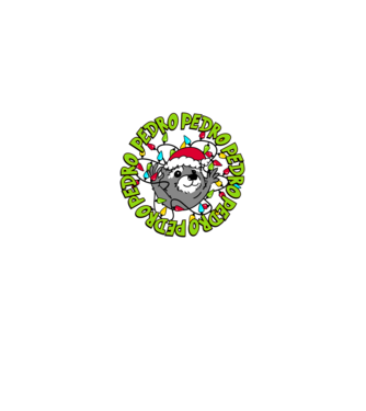 Karácsony Pedro xmas minta királykék pólón