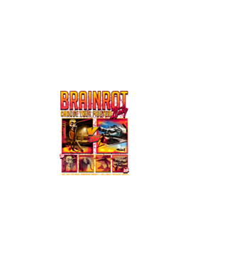 Brainrot Italy Choose your fighter minta sötétkék pólón