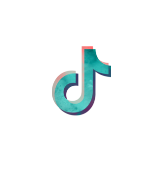 Watercolor TikTok minta fehér pólón